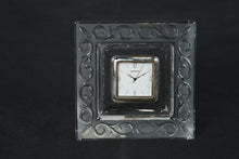 Load image into Gallery viewer, Waterford Marquis Crystal Desk Clock Quartz Square Scroll Pattern

