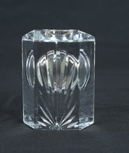 Load image into Gallery viewer, Waterford Crystal Desk Clock Mantel Clock Roman Numerals Cut Crystal Quartz
