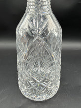 Load image into Gallery viewer, Waterford Crystal Cut Glass Decanter With Stopper 13 Inch Diamond Fan Pattern
