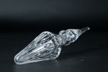 Load image into Gallery viewer, Waterford Crystal Laydown Perfume Bottle Cut Glass Pointed Stopper 9 Inch
