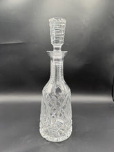 Load image into Gallery viewer, Waterford Crystal Cut Glass Decanter With Stopper 13 Inch Diamond Fan Pattern
