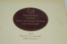 Load image into Gallery viewer, Websters Third New International Dictionary 1971 Vintage 3 Volume Unabridged Set
