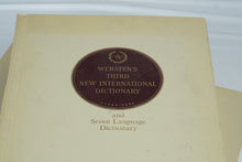 Load image into Gallery viewer, Websters Third New International Dictionary 1971 Vintage 3 Volume Unabridged Set

