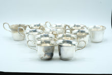 Load image into Gallery viewer, Webster Wilcox Vintage Silverplate Punch Bowl Set 12 Cups International Silver
