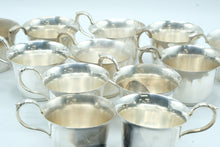 Load image into Gallery viewer, Webster Wilcox Vintage Silverplate Punch Bowl Set 12 Cups International Silver
