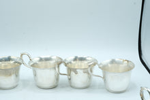 Load image into Gallery viewer, Webster Wilcox Vintage Silverplate Punch Bowl Set 12 Cups International Silver
