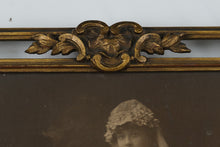 Load image into Gallery viewer, &quot;Wedding Day in a Marvelous Frame&quot; – Antique Sepia Bridal Portrait in Ornate Gilt Frame
