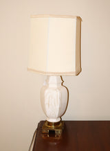 Load image into Gallery viewer, Weeping Tree Porcelain Table Lamp with Shade (Alabaster Color)
