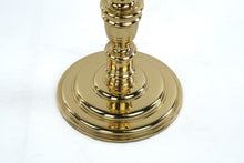 Load image into Gallery viewer, Pair of Vintage Solid Brass Candlestick Lamps – Colonial Revival Style
