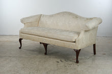 Load image into Gallery viewer, Wesley Hall Cream Damask Upholstered Sofa
