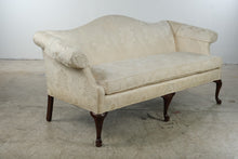 Load image into Gallery viewer, Wesley Hall Cream Damask Upholstered Sofa
