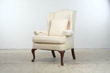 Load image into Gallery viewer, Wesley Hall Traditional Wingback Chair in Cream Upholstery
