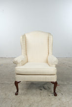 Load image into Gallery viewer, Wesley Hall Traditional Wingback Chair in Cream Upholstery
