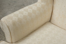 Load image into Gallery viewer, Wesley Hall Traditional Wingback Chair in Cream Upholstery
