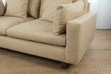 Load image into Gallery viewer, West Elm Harmony 82" Sofa in Sand Performance Distressed Velvet

