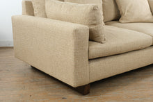 Load image into Gallery viewer, West Elm Harmony 82" Sofa in Sand Performance Distressed Velvet

