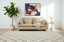 Load image into Gallery viewer, West Elm Harmony 82" Sofa in Sand Performance Distressed Velvet
