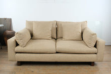 Load image into Gallery viewer, West Elm Harmony 82" Sofa in Sand Performance Distressed Velvet
