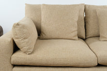 Load image into Gallery viewer, West Elm Harmony 82" Sofa in Sand Performance Distressed Velvet
