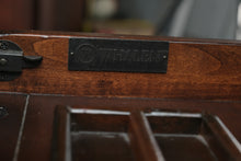 Load image into Gallery viewer, Whalen Contemporary Wood Writing Desk with Black Glass Top
