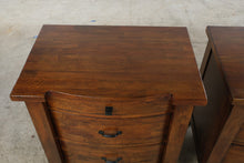 Load image into Gallery viewer, Pair of Napa Furniture Design Whistler Retreat Solid Mango 3-Drawer Nightstands
