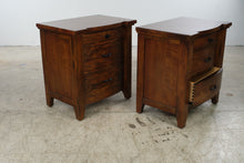Load image into Gallery viewer, Pair of Napa Furniture Design Whistler Retreat Solid Mango 3-Drawer Nightstands
