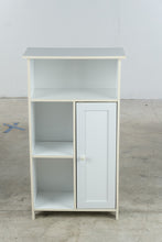 Load image into Gallery viewer, White Storage Cabinet Bookcase Bathroom Linen Cabinet with Shelves
