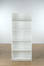 Load image into Gallery viewer, White Five-Shelf Bookcase with Adjustable Shelves - 72&quot; Tall
