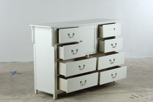 Load image into Gallery viewer, White Cottage Style 8 Drawer Dresser with Center Cabinet #2- Online Only
