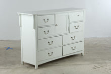 Load image into Gallery viewer, White Cottage Style 8 Drawer Dresser with Center Cabinet #2- Online Only
