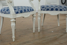 Load image into Gallery viewer, Antique-Style Painted Drop-Leaf Dining Table with Mixed Cane-Back Chairs, 5-Piece Set

