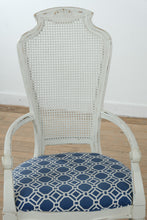 Load image into Gallery viewer, Antique-Style Painted Drop-Leaf Dining Table with Mixed Cane-Back Chairs, 5-Piece Set
