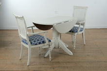 Load image into Gallery viewer, Antique-Style Painted Drop-Leaf Dining Table with Mixed Cane-Back Chairs, 5-Piece Set
