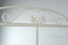 Load image into Gallery viewer, White Wrought Iron Baker’s Rack with Glass Shelves
