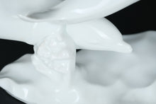 Load image into Gallery viewer, Rare Kaiser Triple Dolphin Figurine – Glossy White Porcelain, West Germany
