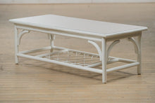 Load image into Gallery viewer, White Rattan Coffee Table
