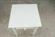 Load image into Gallery viewer, White Side Table with Drawer
