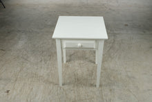 Load image into Gallery viewer, White Side Table with Drawer

