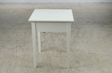 Load image into Gallery viewer, White Side Table with Drawer
