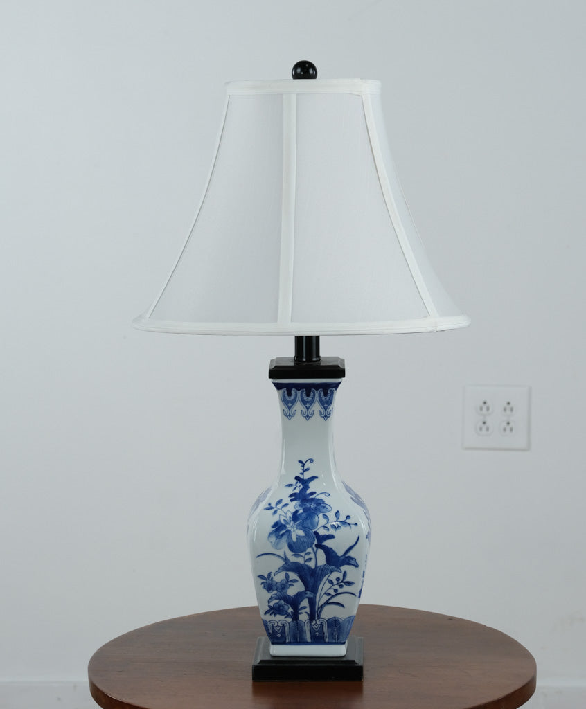 Blue and White Porcelain Vase Lamp – 24