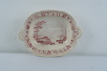 Load image into Gallery viewer, Rorstrand Bengali Red Transferware Vintage Footed Oval Serving Bowl Sweden
