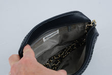 Load image into Gallery viewer, Whiting and Davis Black Metal Mesh Leather Crossbody Shoulder Bag
