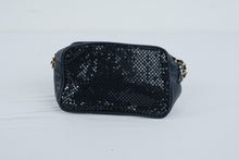 Load image into Gallery viewer, Whiting and Davis Black Metal Mesh Leather Crossbody Shoulder Bag
