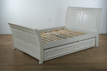 Load image into Gallery viewer, White Full-Size Sleigh Trundle Bed by Stanley Furniture
