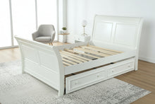 Load image into Gallery viewer, White Full-Size Sleigh Trundle Bed by Stanley Furniture
