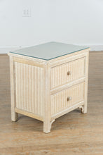 Load image into Gallery viewer, Henry Link Wicker Nightstand with Glass Top – Lexington Furniture
