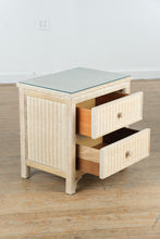 Load image into Gallery viewer, Henry Link Wicker Nightstand with Glass Top – Lexington Furniture
