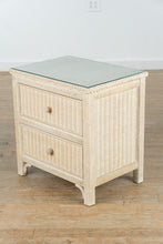 Load image into Gallery viewer, Henry Link Wicker Nightstand with Glass Top – Lexington Furniture

