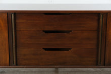 Load image into Gallery viewer, Rare John Widdicomb 84” Mid-Century Modern 9-Drawer Dresser
