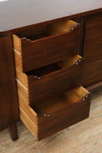 Load image into Gallery viewer, Rare John Widdicomb 84” Mid-Century Modern 9-Drawer Dresser
